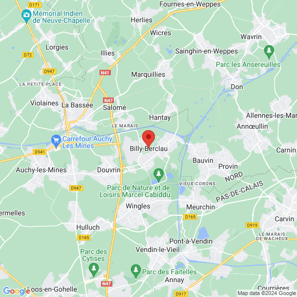 Billy-Berclau - Google map